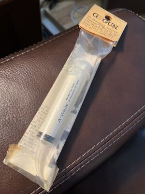 #ad A West Curved Tip Syringe Glue Goop Oil Cleaning Grease Gun Crafts Tool NIP $2.50