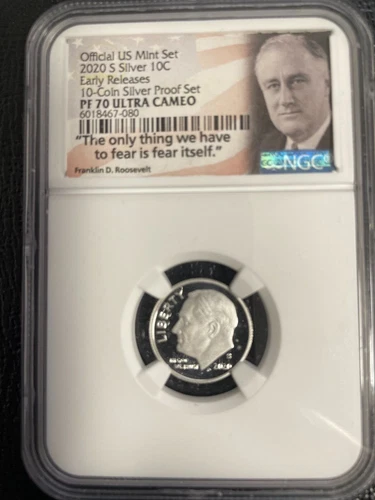 2020 S Silver 10C Early Releases NGC PF70 U.C