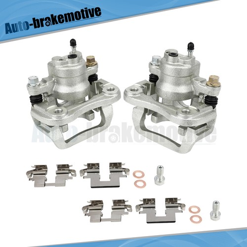 Pair Rear Brake Calipers With Brackets For Ford Fusion SEL 3.0L 2006-2012