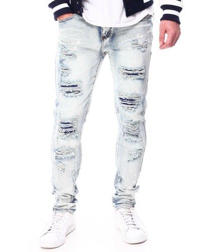 Men's Waimea Blue Wash Ripped Jeans | eBay