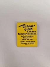 Tommy Guns / Izzy Rizzy’s House Of Tricks Vintage Rare Matchbook Chicago ILL.