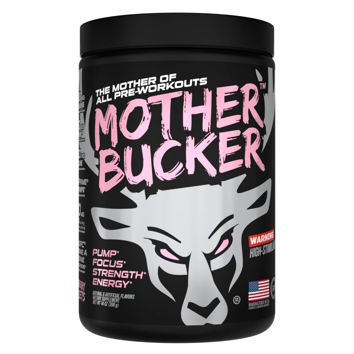 BUCKED UP MOTHER BUCKER PRE-WORKOUT Pump Focus Strength Energy High-Stimulant