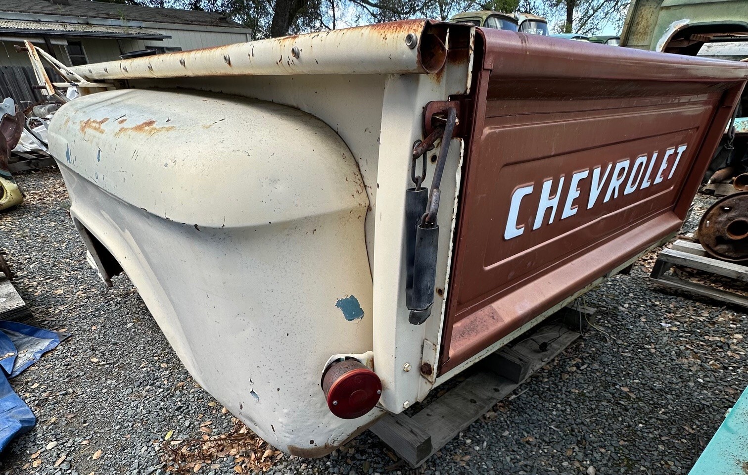 195559 Stepside Bed w/ Side Mount Spare Tire Option eBay