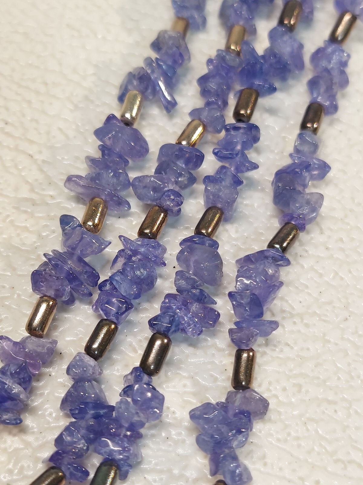 925 silver Sterling Double Stranded Tanzanite Chi… - image 10