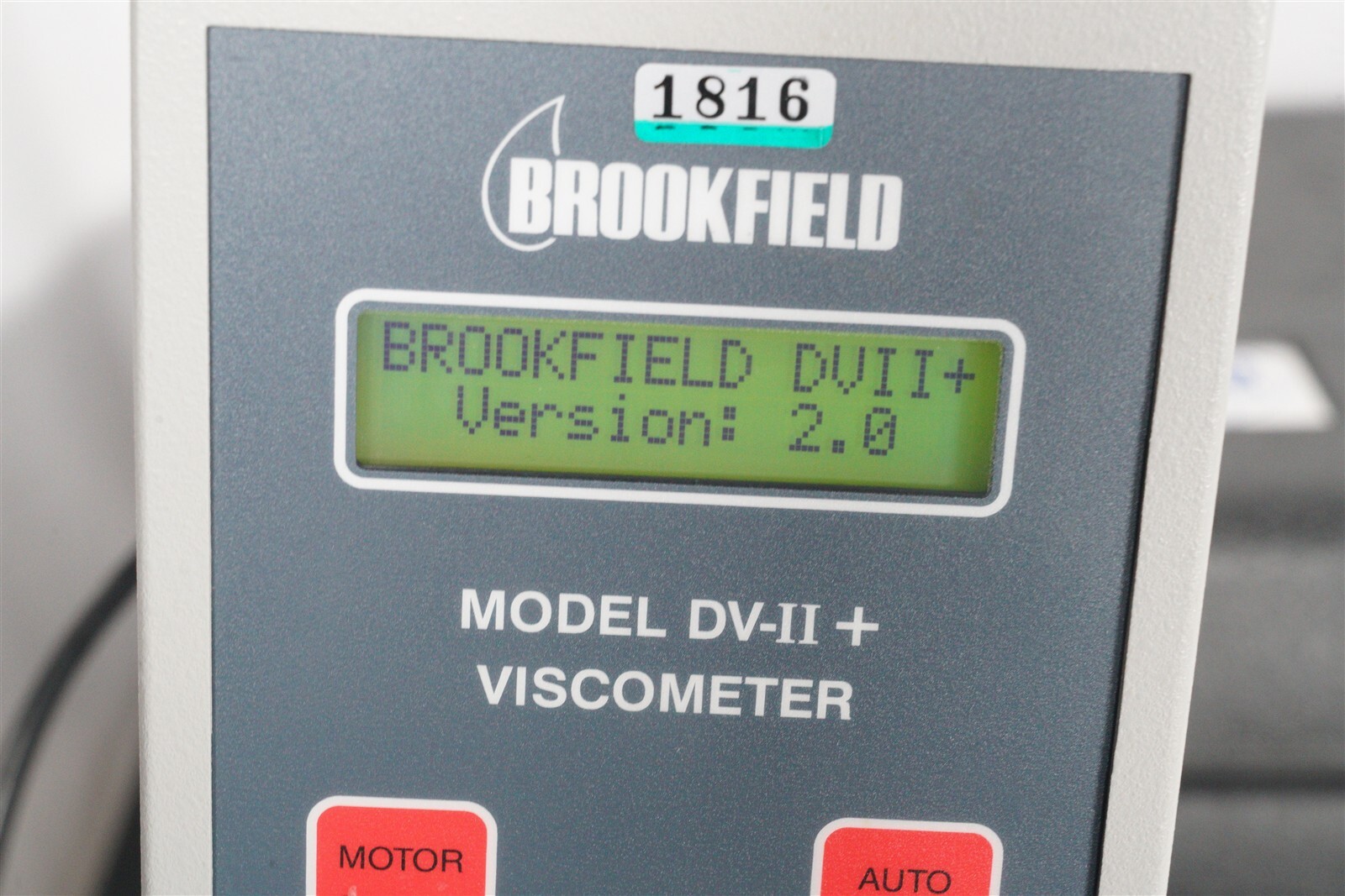 Brookfield LVDVII+ Programmable Viscometer, Stand, Case, Without Spindles