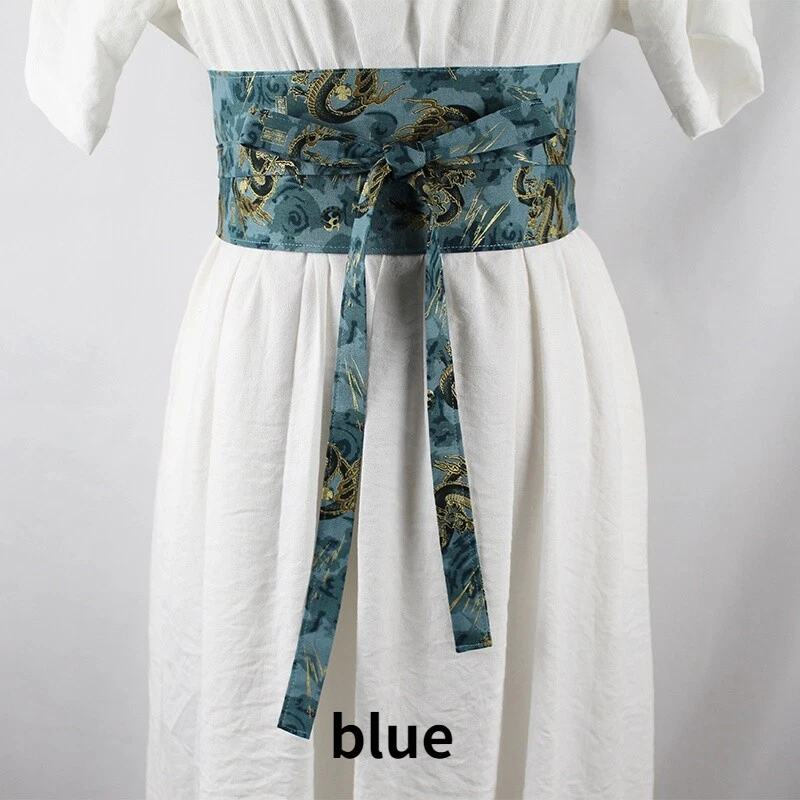 Dama Corsé Obi Cintura Cinturón Ancho para Yukata Kimono Abrigo Estilo Japonés Floral Foto 4 de 4