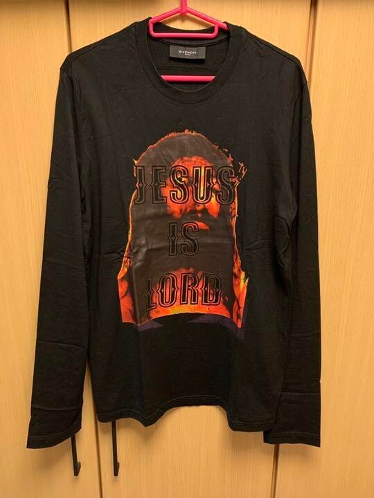 GIVENCHY Jesus Is Lord Long Sleeve T-Shirt Black Size S Used | eBay