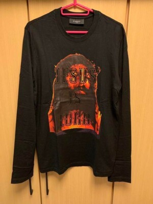 GIVENCHY Jesus Is Lord Long Sleeve T-Shirt Black Size S Used | eBay