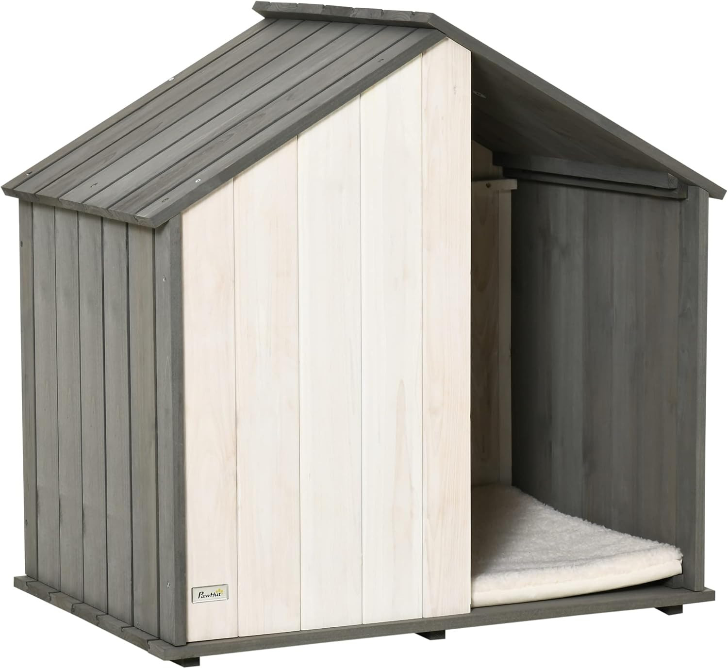 Casetta Cani Legno Design Moderno - Cuccia Outdoor per Taglia Media e Piccola
