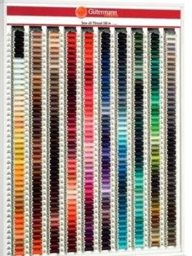 Gutermann Threads Sew All Polyester Sewing Tread 100m Reel Colours 000 to 500