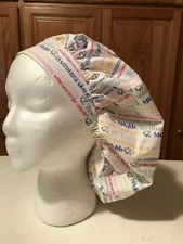Scrub or Chef Hat Medical Nursing Chemo  Matilda 