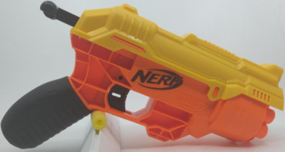 Nerf Alpha Strike 6 Shot Toy Soft Dart Gun E8341 Orange Yellow Black