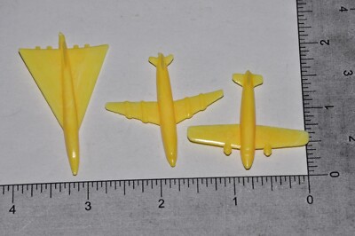Yellow Plane Pieces for Airline The Jet Age Board Game by MPH 1977