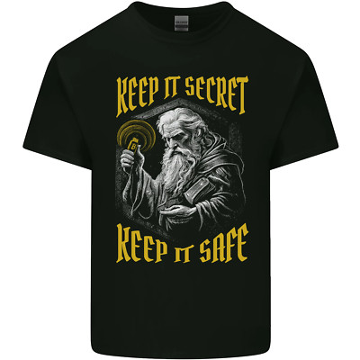 Crypto Keep It Secret Wizard Bitcoin Kinder T-Shirt Jungs Mädchen