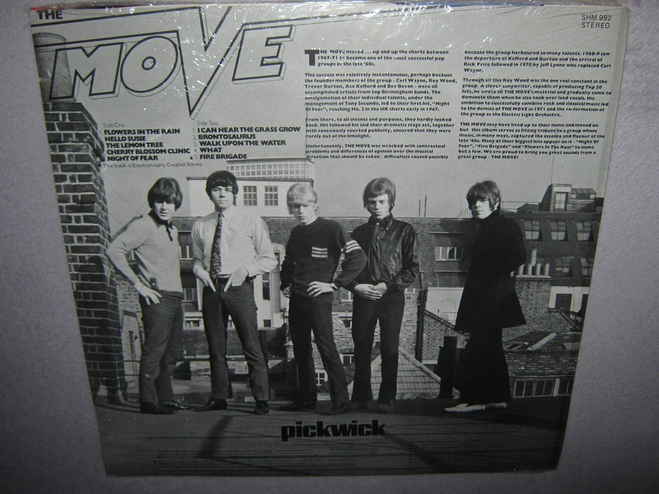 THE MOVE Greatest Hits Vol 1 ORIG SEALED LP UK ELO Jeff Lynne Roy Wood Bev Bevan - Image 3 of 4