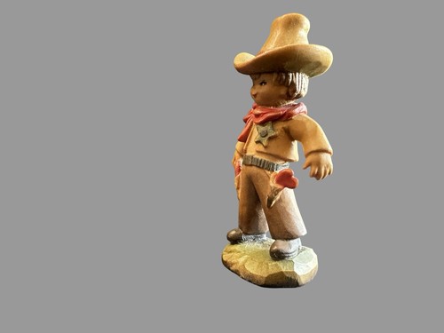Anri Juan Ferrandiz 3” “Cowboy” Wood Carved Figurine, Made In Italy - Picture 5 of 6