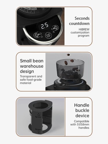 Molinillo cónico eléctrico HiBREW G3A 40 mm Molinillo de café automático Espresso NUEVO - Imagen 4 de 7