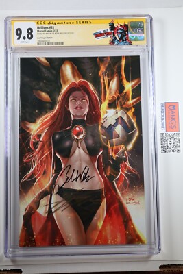 Hellions #18 1:500 Virgin Variant signed by InHyuk Lee & Wells CGC 9.8 SS NYCC