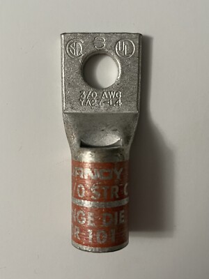 BURNDY N150 YA27L4 3/0 STR CU Orange Die 14 Or 101 Crimp On Terminal Lug 