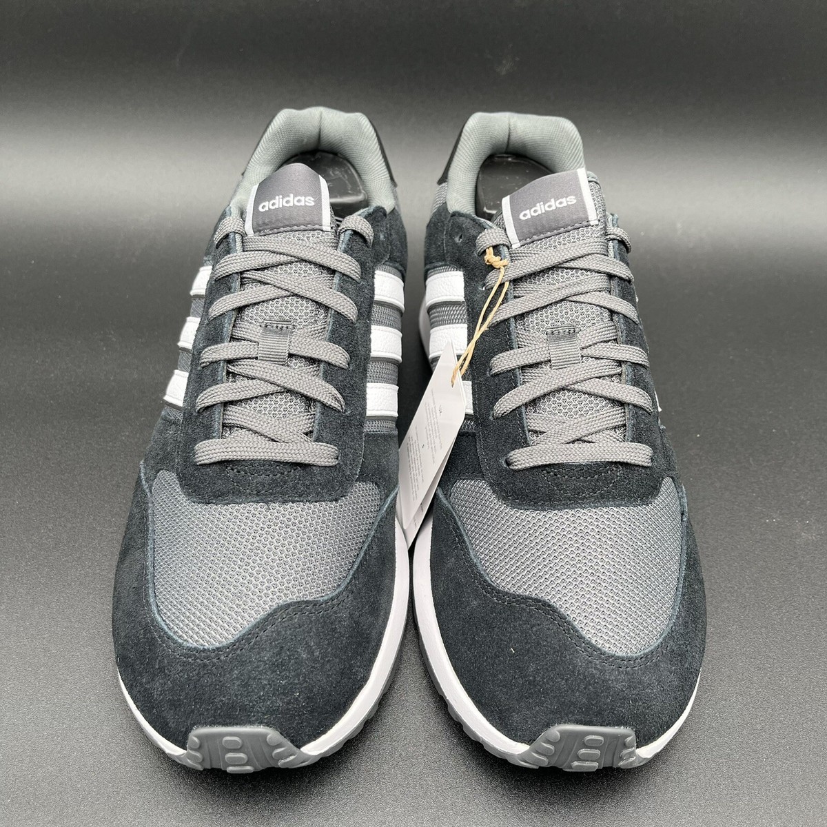 Adidas Run 80s Men's Shoes Core Black-Cloud White-Grey