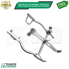 Pediatric Balfour Abdominal Retractor 4" Spread Baby Balfour Inst German Grade