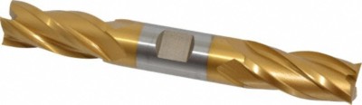 Hertel 3/4'', 1-5/8'' LOC, 3/4'' Shank, 5-5/8'' OAL, 4 Flute, HSS Square End Mill...