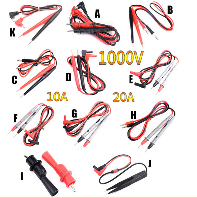 Test Leads Wire Pen For Digital Multi Meter Tester Multimeter Probe 10 20A 1000V