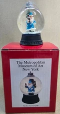 Christmas Santa Snowglobe Mini Blue Robe Metropolitan Museum of Art New York