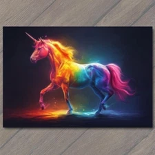 Art Print Unicorn Beautiful Colorful Rainbow Fun Weird Unusual Strange