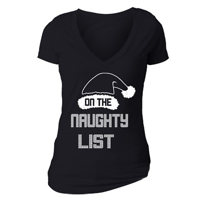 Womens On the Naughty List Ugly Christmas Sweater Ho Winter