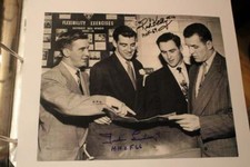 Ted Lindsay and Red Kelly Dual Signed Detroit Red Wings Hockey Photo