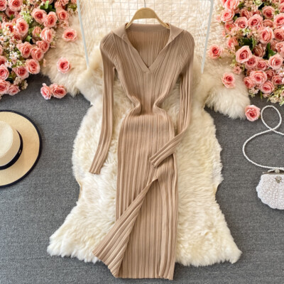 long knit maxi dress ODESSA MAXI DRESS – SNDYS US main image 0