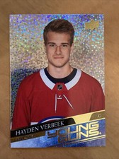2020-21 Upper Deck Speckled Rainbow #714 Hayden Verbeek YG - Montreal Canadiens