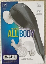 NEW Wahl All-Body Massage Powerful Therapeutic Massager with 4 attachements  