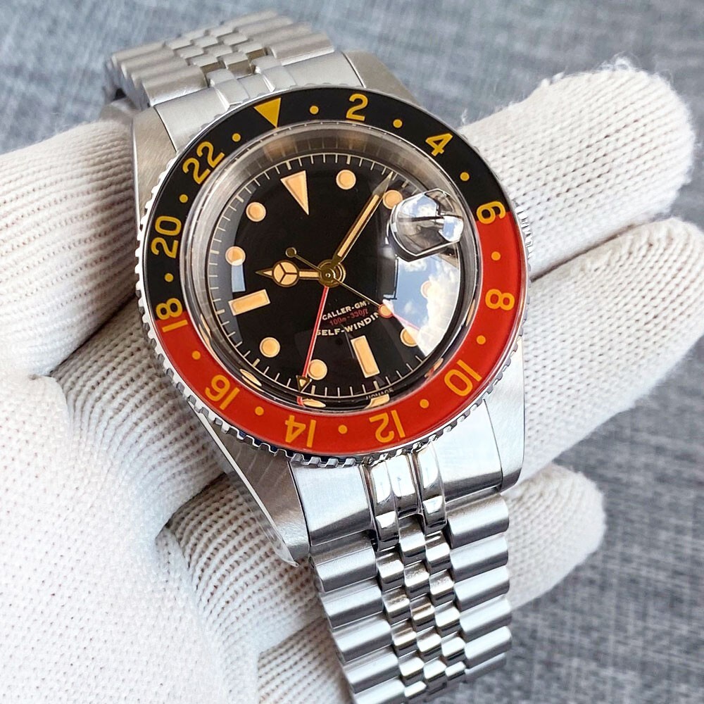 Vintage Bubble Sapphire Crystal 20ATM 38mm NH34 Automatic Diver