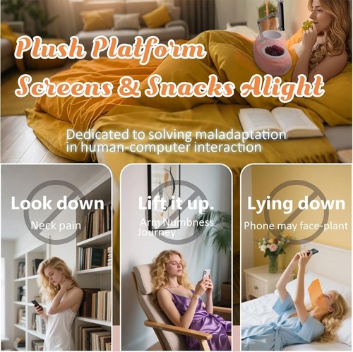 Tablet Stand Pillow, Magnetic Pillow Stand, TCompatible with 5"-12.9" Kindle, iP - Picture 5 of 7