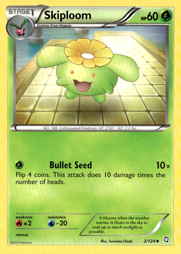 Skiploom Uncommon Dragons Exalted 2/124 Pokémon TCG