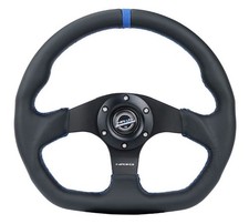 Nrg For Reinforced Steering Wheel 320mm Sport Leather Flat Bottom W Blue Nrg For Reinforced Steering Wheel 320mm Sport Leather Flat Bottom W Blue