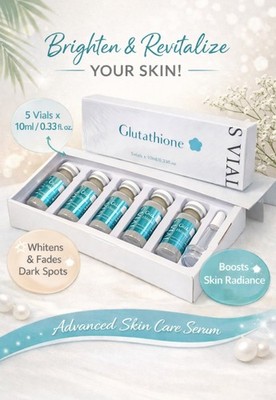 SVIAL Glutathione Ampoule Serum Pack of 5 | Korean Skincare | 10ml Each | New
