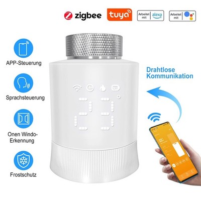 Tuya ZigBee Thermostat Heizkörperantrieb Smart TRV Thermostat Ventilregler Neu