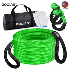 GODIAG Nylon Kinetic Recovery Tow Rope Heavy Duty Energy Rope for Truck ATV UTV