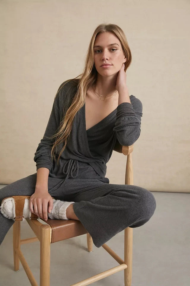 Suéter Anthropologie Gris Rocío Sobrepelliz Tejido Top Talla XS Foto 2 de 4