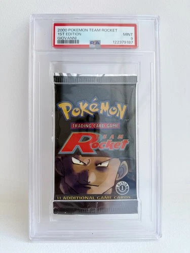 200 Pokemon Team Rocket 1st Edition – PSA 9 Booster Pack Sealed – Giovanni