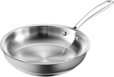 Redchef Bratpfanne 24cm   Edelstahl, Induktion, Unbeschichtet, Schüttrand