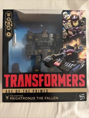 TRANSFORMERS AGE OF THE PRIMES LEADER CLASS THE THIRTEEN MEGATRONUS THE FALLEN