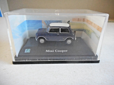 Cararama Mini Cooper blau/weiß 1:72 + Box