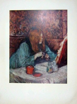 Old Vintage Print C1952 Oil Paintings Woman Toilette Museum Albi France 20th