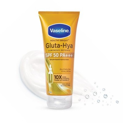 Vaseline Gluta Hya - Antioxidans SPF 50 PA+++ Sonnencreme für Gesicht & Körpe...