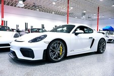 2023 Porsche 718 GT4 MANUAL CARRERA WHITE...4,855 Miles...Rare 6sp Manual