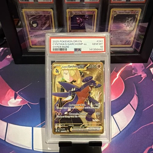 PSA 10 GEM MINT 2025 CYNTHIA'S GARCHOMP EX DRI EN 241/182 DESTINED RIVALS HYPER!